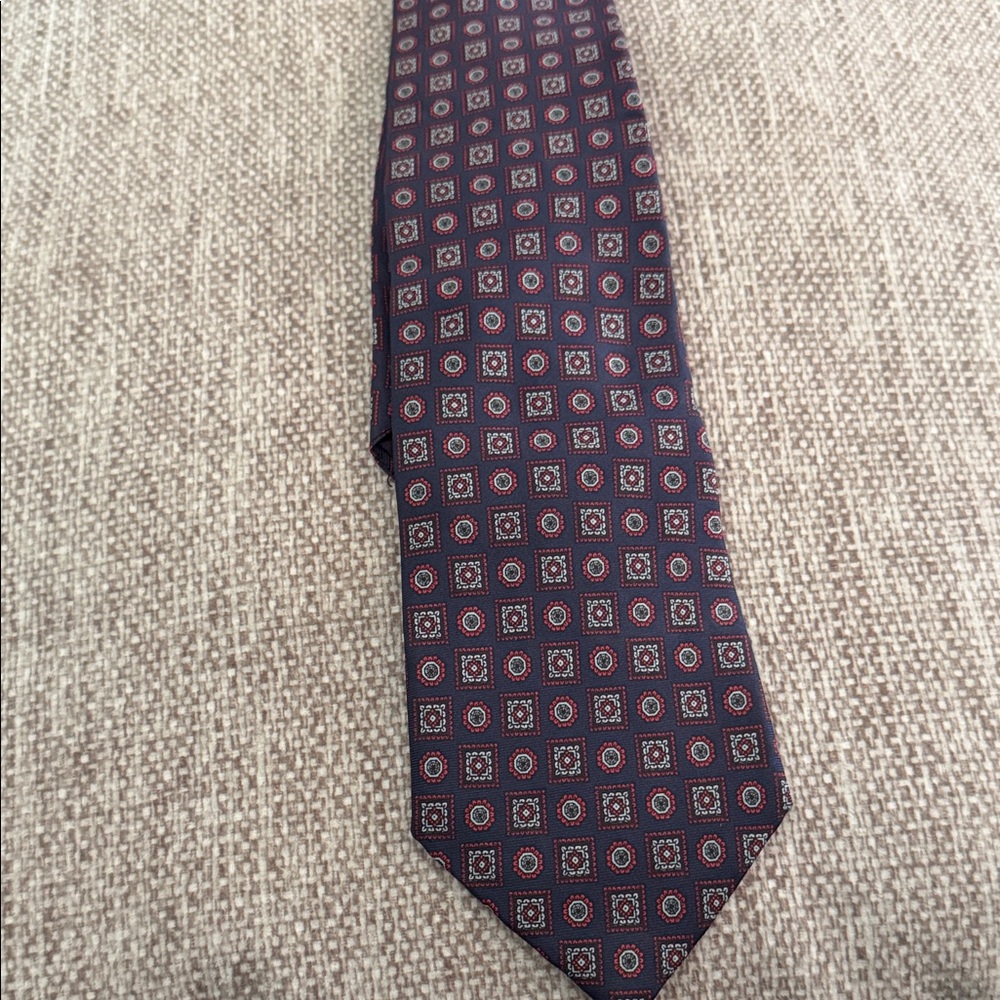 G Galvani Elegant Navy Blue Patterned Men's Necktie